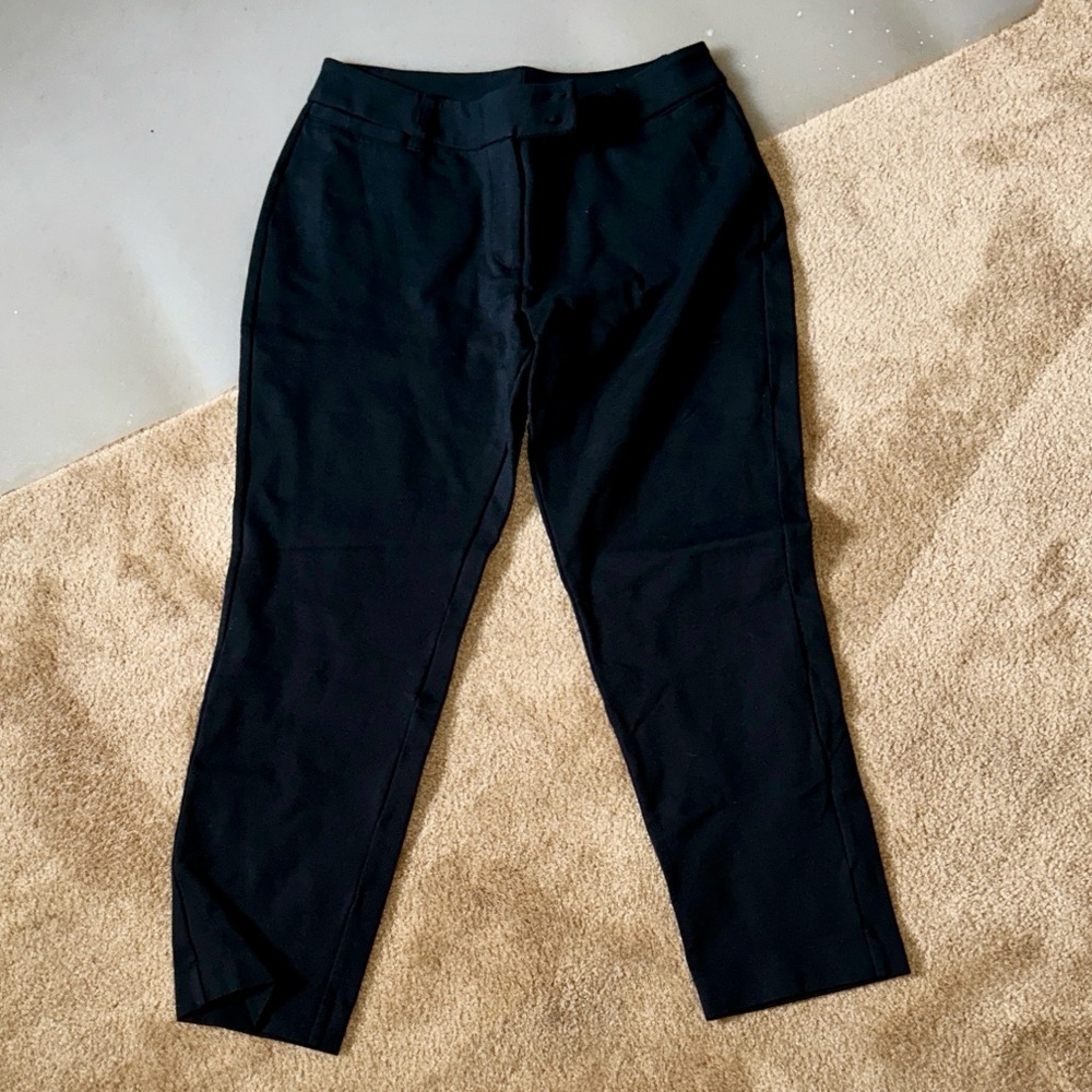 Lands' End Women's Classic Black Cropped Pants